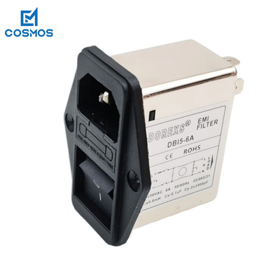 250VAC Slot Machine Accessories Filter Power Switch Plug With Socket
