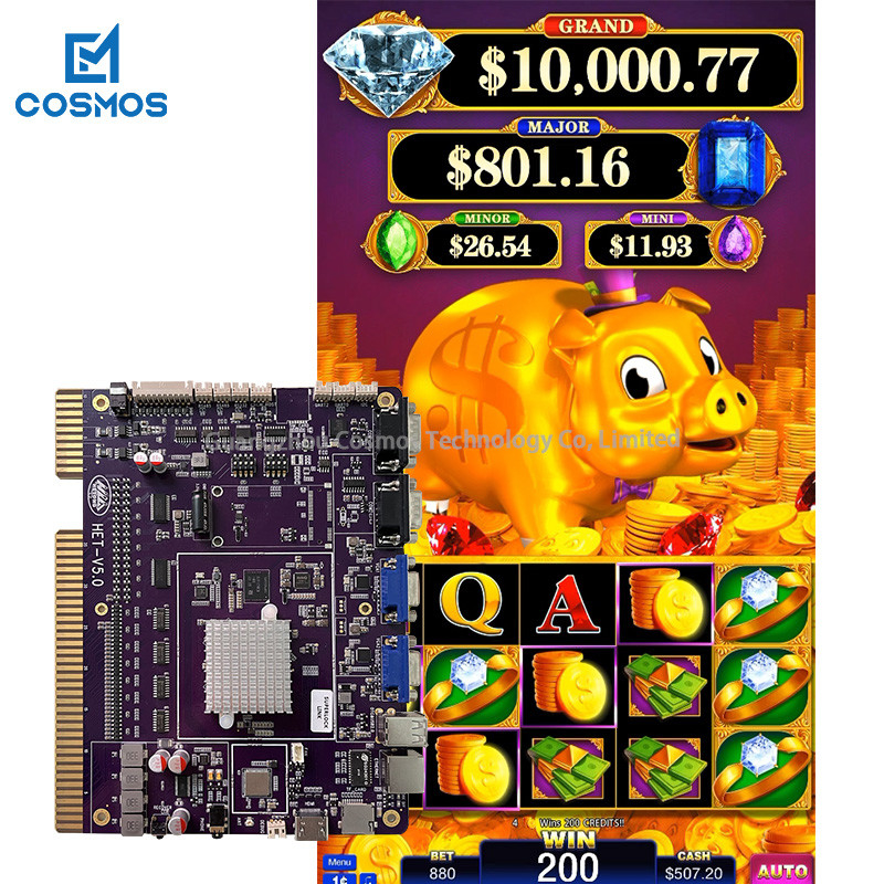 Rakin Bacon Arcade Machine Board Slot Coin Machine Double Screen