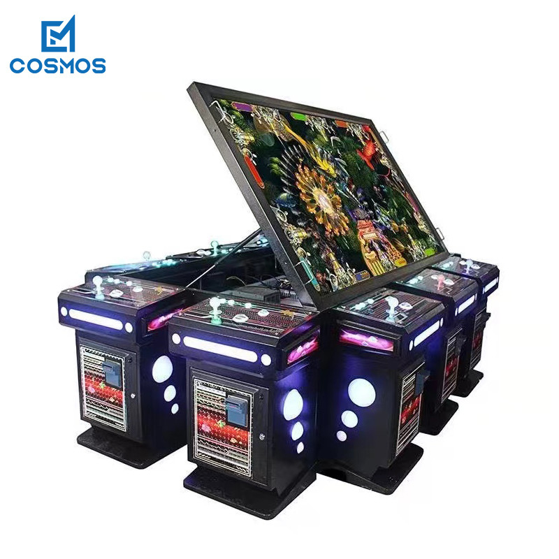 Customized Multi Colour Fish Gambling Table Machine For Bar Coin Pusher