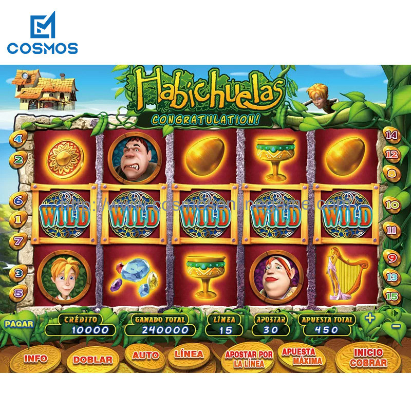 LCD Video Slot Machine Game Board Habichuelas Cherry Master Spanish Version